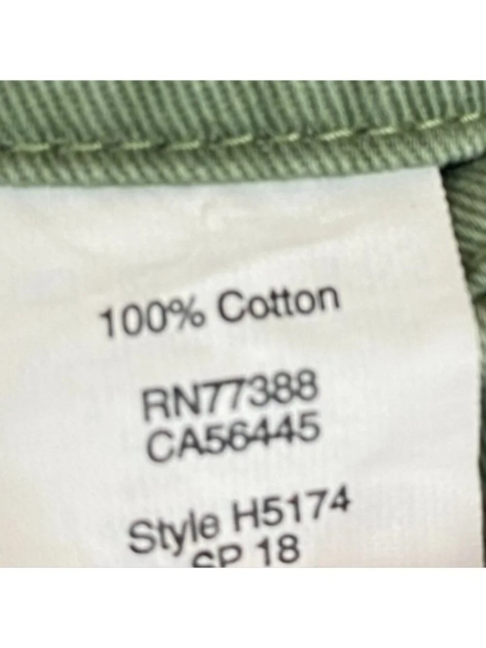 J. Crew Slim Chino Boyfriend - Size 4 - Olive Green, Summer,  100% Cotton